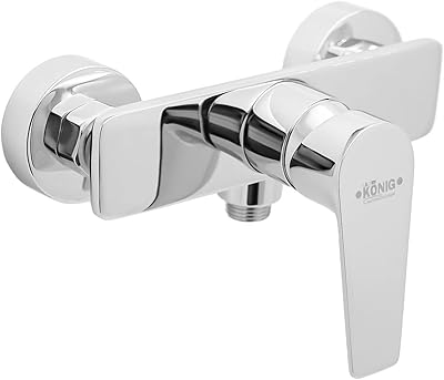 Chromed brass wall shower mixer with hot and cold water mixer.. DIAYTAR Nigeria brings you closer to everything you need — fast delivery, low costs, and variety.