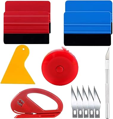 Kit of car vinyl packaging tools, Kit of smooth wallpaper tools and enveloping with cutting tool, felt raclette and hard scraper for car packaging and installation of wallpaper, 13 rooms.. Your trusted shopping partner, DIAYTAR NIGERIA offers extensive selection with quick delivery options.