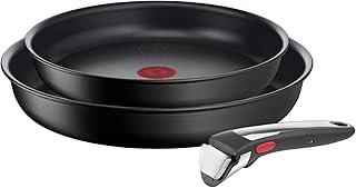 Tefal Ingenio Unlimited On frying pan, set of 3 rooms, stacking, induction, easy to clean, non -stick coating, heat indicator, black, L39591.. Get the deals you love and the delivery speed you need at DIAYTAR Nigeria.
