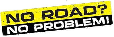 Reflective warning stickers Soldot No Road No Problem, Waterproof vinyl car sticker for 4x4 all-terrain SUV 4x4 (15x3cm).. From household needs to gadgets, DIAYTAR Nigeria has it all.