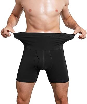 Belly control shorts high cotton size for men, slimming underwear with abdominal belt, invisible sheathing clothes for everyday life, weddings, work, appointments (color: black, size: L).. Shop the smart way with DIAYTAR NIGERIA's extensive selection and budget-friendly nationwide delivery.