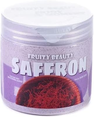 Exfoliating fruity face with saffron, lightening cleaning in depth for the skin, minimizes pores and blackheads, reduces hyperpigmentation, for all skin types, gluten -free - 2 oz.. Shop smart, shop DIAYTAR - Nigeria's most affordable e-commerce platform with nationwide delivery.