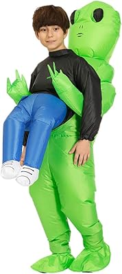 Inflatable festive costume jesus deluxe alien, green.. DIAYTAR NIGERIA: Where every search leads to affordable products delivered promptly across Nigeria.