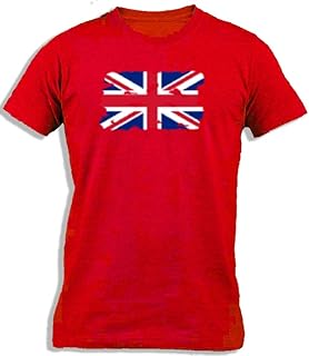 Cotton T-shirt Union Jack for Children I Caprontm United Kingdom | Great Britain.. DIAYTAR NIGERIA: Where affordability and variety meet with convenient delivery within 8 days.