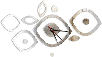 Wall clock sticker, mirror stickers without 3D frame DIY Wall clock minimalist style Self-adhesive clock stickers operating on the house bathroom office office (silver).. Everyday deals, every category — only on DIAYTAR Nigeria.
