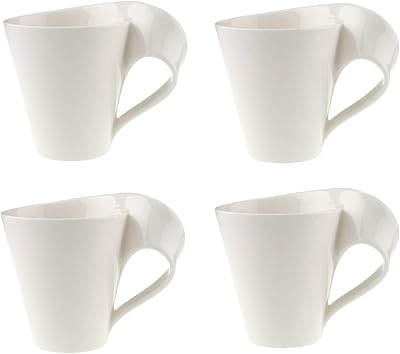 Villeroy & Boch Newwave coffee cup - Lot of 4 - Covers, glassware and beautifully designed cutlery.. DIAYTAR NIGERIA: Connecting Nigerians with affordable products through our expansive e-commerce platform.