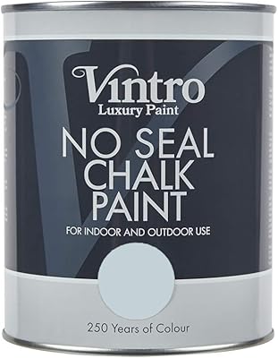 Ventro chalk sealing | Blue gray | For interior and exterior use | Furniture | Walls | wood | Metal | 1 liter (Aurora).. Shop smarter, not harder with DIAYTAR NIGERIA - thousands of products at your fingertips with affordable delivery.