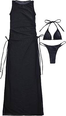 Georglitter bikini swimsuit for women, 3 -room triangle motif with mesh link.. Great finds. Great prices. Fast shipping. That’s DIAYTAR Nigeria.