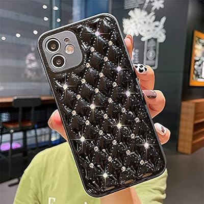 Luxury Crystal Luxury Cristal case for iPhone 12 Pro and 12 Pro Max (12 pro, black).. DIAYTAR NIGERIA delivers happiness in 5-8 days with our affordable and diverse product range.