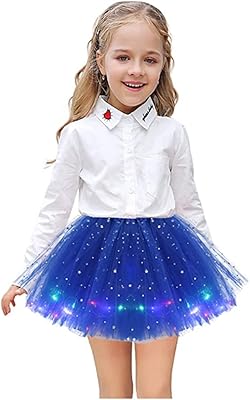 Goodrun LED light ballet skirt for little girls, 3 layers, tutu skirt in tulle, magic tutu skirt for birthday party, Ramadan gift.. DIAYTAR NIGERIA: Where shopping is affordable, selection is vast, and delivery is always reliable.