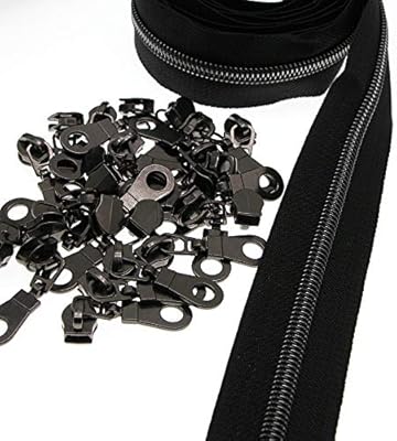 The Yards No. 5 closings in nylon metal ribbon in black nickel with 25.. DIAYTAR NIGERIA: Where convenience meets affordability with delivery across Nigeria in under 8 days.