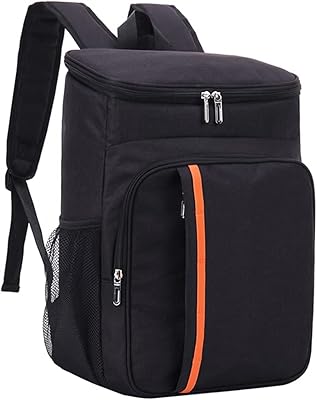 Insulated lunch bag, large isothermal backpack, 25/26 waterproof cans, light isothermal bag for hiking and camping (black).. Shop with purpose at DIAYTAR NIGERIA and receive your purchases at unbeatable prices within the week.