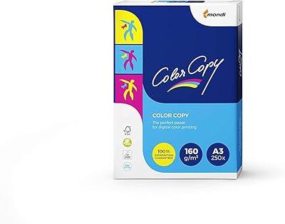 Color version 129787 - Multi -use paper 160 g/m2, A3 format, 250 sheets.. DIAYTAR NIGERIA: Your partner in affordable online retail with reliable delivery across the nation.