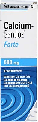 Calcium Sandoz strong 500 mg 20 effervescent tablets.. DIAYTAR NIGERIA: Making quality products accessible to all Nigerians at affordable prices.
