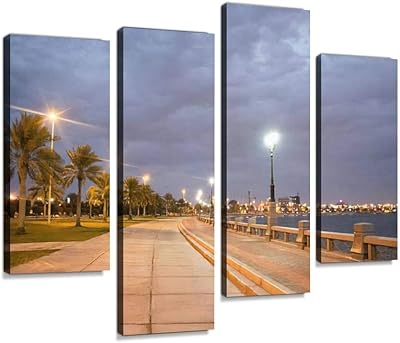 Printing on framed wall canvas, abstract digital printing, wall art for the house, the office, the living room, ready to hang, 4 panels, 4ps.. DIAYTAR NIGERIA combines affordability, variety, and convenience with nationwide delivery services.