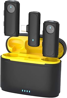 Bonita Microphone Wireless Lavalier with loading case, double channel, range of 50 m, 24 -hour battery life, noise deletion for iPhone, Android camera, laptop, live recording, interview, vlogs, black (iPhone).. Shop smarter with DIAYTAR Nigeria — from household essentials to electronics, we have everything you need. Plus, our delivery is fast, secure, and arrives between 5 and 8 days.