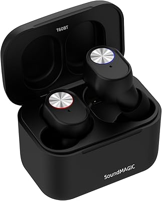 Sound Magic T60BT True Wireless Bluetooth intra-ear in-ear with micro hi-fi stereo sport black tank.. Unlock endless possibilities with DIAYTAR NIGERIA's affordable marketplace and reliable delivery service.