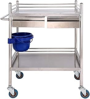 Stainless steel medical trolley with 2 drawers and waste container used in.. DIAYTAR NIGERIA brings the joy of affordable shopping to your fingertips with delivery in less than 8 days.