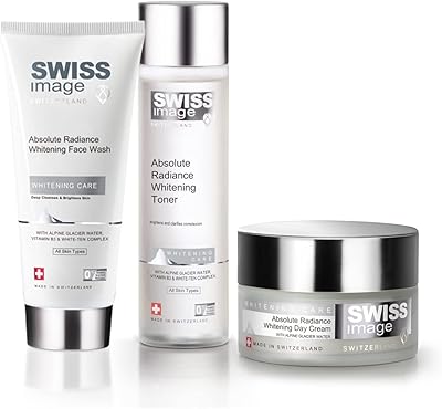 Lightening and moisturizing care kit Swiss Image - 200 ml face cleaner, 200 ml face tonic and day cream 50 ml for all skin types enriched in niacinamide for radiant and radiant skin.. Shop everything from A to Z on DIAYTAR Nigeria — delivered nationwide.