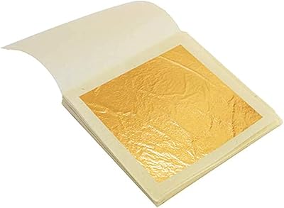 Emulsion papers 24K Doré Eucible Papier 1.5 "x 1.33", 10 pieces of real golden gold for pastry, makeup, food, arts, splints, drinks.. DIAYTAR NIGERIA combines the largest product selection with affordable prices and reliable delivery.