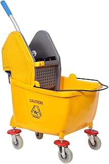 MoonLight Vadrouille bucket with wheel and writer - 25 liters, yellow.. DIAYTAR NIGERIA brings the market to your fingertips with affordable prices and swift delivery services.