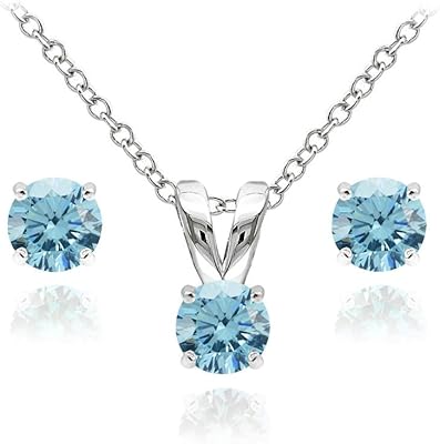 Gemstar USA Silver Silver Collar and Sillar Earls Made with Swarovski Crystals.. Shop with intention at DIAYTAR NIGERIA, offering thousands of products delivered nationwide in days.