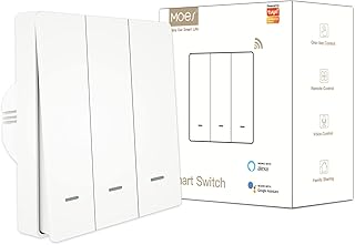 MOS Intelligent WiFi switch, Vocal Pick Picks Commissioner, Type 86 Intelligent European House, Compatible with Alexa and Google Home, AC 100-240 V for the LED light remote control, 3 gangs.. Discover the joy of online shopping with DIAYTAR NIGERIA's budget-friendly prices and reliable shipping.