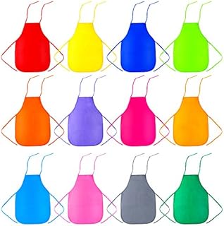Children's fabric apron 12 colors adapted to the kitchen, the classroom, community crafts, artistic painting, pack of 12 multicolored.. Shop like never before with DIAYTAR NIGERIA's comprehensive marketplace and budget-friendly shipping.