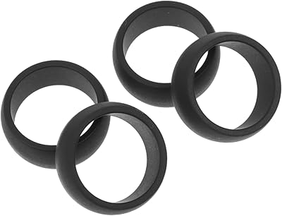 4 Pieces Orfov Fitness Silicone Men Rings Men Bijoux Rings Black Ribbing Men Ring Men Silicone Alliance Protective Rings for men.. DIAYTAR NIGERIA makes online shopping accessible to all with budget-friendly prices and reliable delivery.