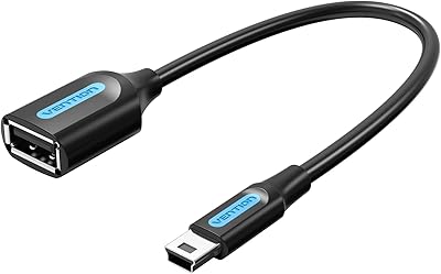 Dransion Mini USB OTG Male cable to female USB OTG adapter for mobile camera - CCTBB (USB 2.0 Mini B to USB A).. The best online shopping experience in Nigeria — DIAYTAR delivers it all.