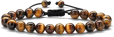 Monozo pearl bracelets for men and women - 8 mm adjustable tiger pearls, natural lava stone, essential oil, anxiety bracelets, gift jewelry.. Everyday deals, every category — only on DIAYTAR Nigeria.