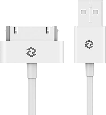 USB loading and synchronization cable for Apple iPhone 4/4S, iPhone 3G/3GS, iPad 1/2/3, iPod, 3.2 feet, white.. Your shopping dreams realized through DIAYTAR NIGERIA's affordable platform with reliable delivery times.