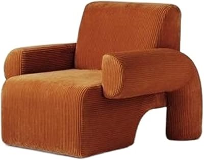 Zordox pear armchairs, single sofa relaxing in relaxed velvet fabric for living room, bedroom, domestic use (color: orange, size: single -seater).. DIAYTAR NIGERIA connects your desires with reality through our affordable e-commerce platform and quick delivery.