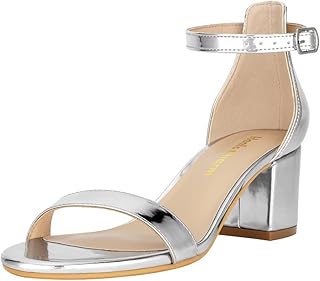 Sandals with thick heels for women, open end of 2 inches, ankle bridle, high heeled sandals, suitable for daily use, work and holidays.. Shop smart and save with DIAYTAR NIGERIA's extensive product range and 5-8 day delivery guarantee.
