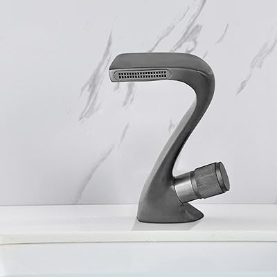 YHSGY Brass sink taps bathroom mixer, gray brass sink tap, get up for bathrooms.. DIAYTAR Nigeria: Shopping that fits your budget and your schedule.