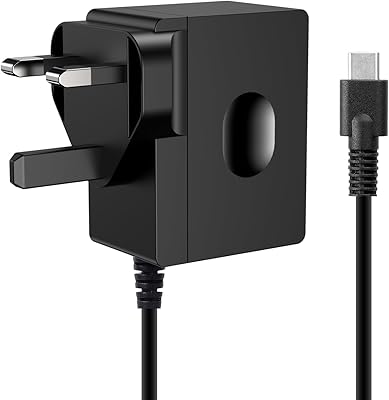 Nintendo Switch AC adapter charger, power cable with USB cable type-C of 1.5 m 15 V/2.6 A, TV mode support and loading station.. Experience the ease of modern shopping with DIAYTAR NIGERIA's comprehensive platform and quick delivery.