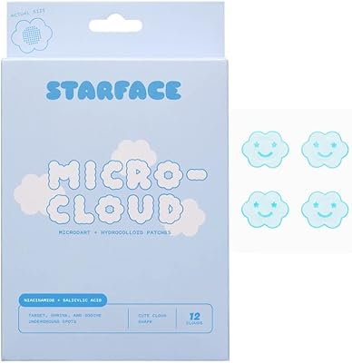 Starface Micro Cloud Star Face Patchs, MicroDart Hydrocolloi Patchs for buttons at an early stage, Acne Patchs with Salicylic Acid and Hyaluronic Acid (12 pieces).. Shop with purpose at DIAYTAR NIGERIA, where diverse selection meets budget-friendly nationwide delivery.