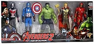 Avengers age of ultron - super power heroes - 5 packs.. DIAYTAR NIGERIA: Where shopping dreams become reality with budget-friendly prices and prompt delivery.