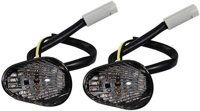 TERRASAS 1 pair of LED indicators for motorcycles, motorcycle indicators, flat mounting lighting for Yamaha Yzf R1 2002-2008 Yamaha Yzf R6 2003-2014 Yamaha Yzf R6S 2006-2009 (smoke).. DIAYTAR NIGERIA: Making online shopping accessible with affordable prices and nationwide delivery service.