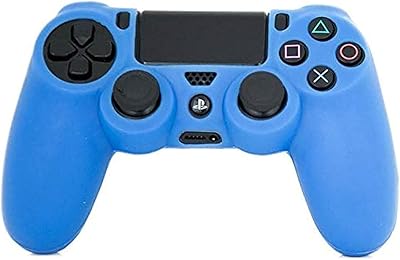 PlayStation 4 controller - Silicone rubber cover for PlayStation 4 - Blue.. Your ultimate shopping destination, DIAYTAR NIGERIA combines extensive selection with affordable shipping.