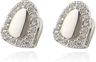 2 gold plated pieces with simple round diamonds for your teeth grillz men women hip hop gift.. Discover the perfect balance of selection and value with DIAYTAR NIGERIA's nationwide delivery service.