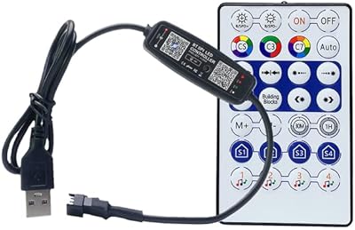 Kleskry WS2812B SK6812 Pixel USB Bluetooth RVB remote control RVB LED Bluetooth spino Music Music (USB with remote control).. Shop with purpose and save with DIAYTAR NIGERIA's extensive platform and nationwide delivery service.