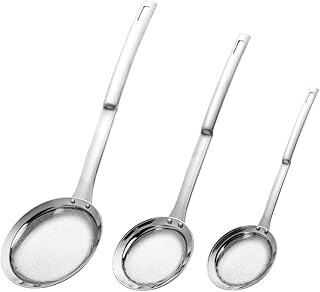 Beautiful mesh colander, pack of 3 cooking tables in stainless steel flat steel with handle, food colander, kitchen gadgets for kitchen, oil filter, flour foam.. Say goodbye to limited options and long shipping times. DIAYTAR Nigeria delivers variety, quality, and affordability straight to your door.