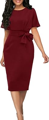 Dressing dresses tight with long sleeves for women, high waist, casual work dresses with belt.. DIAYTAR NIGERIA combines extensive variety with budget-friendly prices and prompt nationwide delivery.