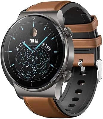 Dado leather and silicone spare bracelet for Huawei Watch GT3 Pro, GT3, GT2 Pro, Brown.. Don’t wait weeks — DIAYTAR Nigeria delivers your order in just a few days.