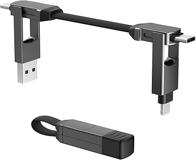 SHUN 5-in-1 multi-user load cable with magnetic keychain data cable.. Experience the convenience of online shopping with DIAYTAR NIGERIA's reliable 5-8 day delivery service.