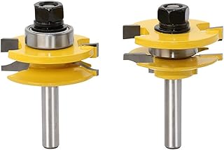 WOKEZ 8mm 2-room stem 2-room mortise stopover and Tenon Bit Porte Porte Petite Maison Cymbale Porte Bois.. Experience the joy of convenient shopping with DIAYTAR NIGERIA's vast selection and quick delivery service.