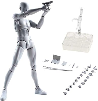 PVC Copylove figurine model for sketching modeling, artist drawing, articulated doll model, models of artist model figurines (gray male).. Shop with confidence at DIAYTAR NIGERIA, enjoying competitive prices and delivery within 8 days.
