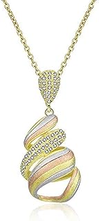 Mitiz woman necklace, composed of three colors, decorated with a pendant set with zirconic dobby.. Why pay more? DIAYTAR Nigeria gives you the best for less.