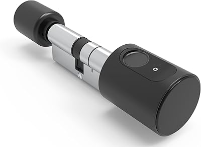Intelligent digital lock without text key, digital imprint, RFID chip card, tuya application. Physical key, Bluetooth ble, long battery life (60 mm, black).. DIAYTAR NIGERIA: Bringing quality products to your doorstep at prices that won't break the bank.